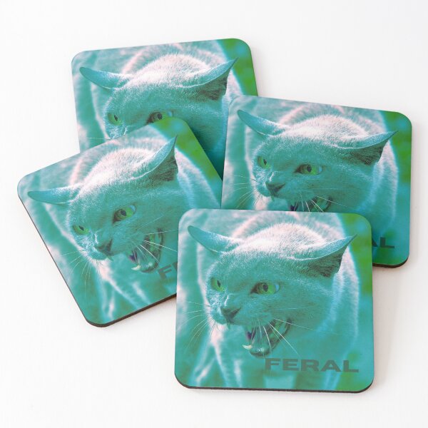 Item preview, Feral Cat Showing Teeth designed and sold by selahrae.
