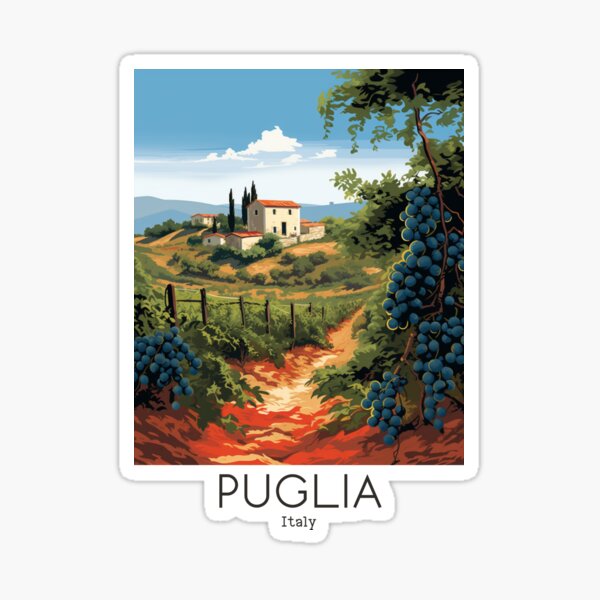 Item preview, A Vintage Travel Illustration of Puglia - Italy  designed and sold by GoodOldVintage.