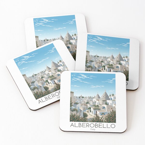 Item preview, A Vintage Travel Illustration of Alberobello - Italy  designed and sold by GoodOldVintage.