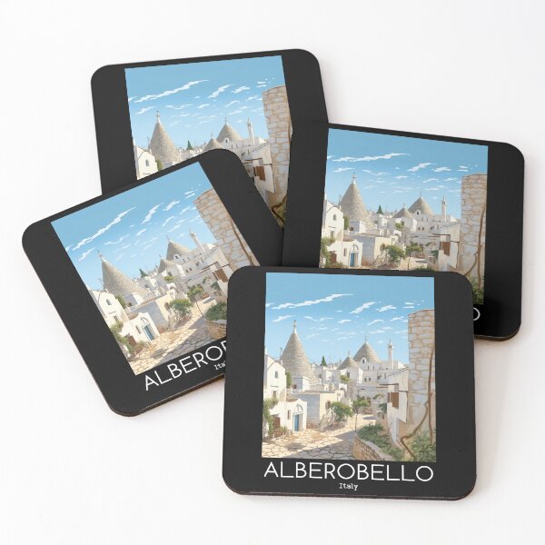 Item preview, A Vintage Travel Illustration of Alberobello - Italy  designed and sold by GoodOldVintage.