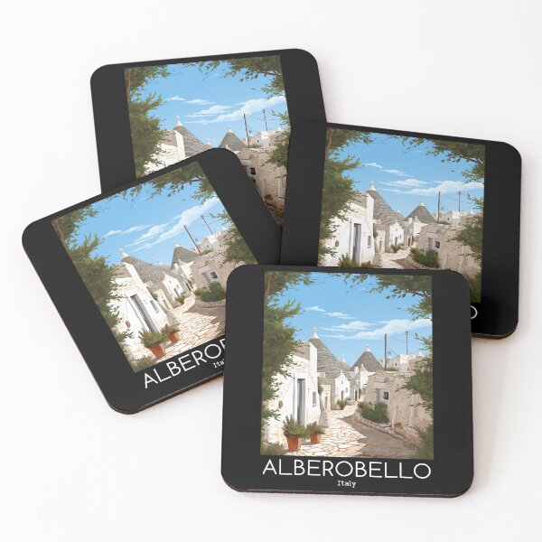 Item preview, A Vintage Travel Illustration of Alberobello - Italy  designed and sold by GoodOldVintage.