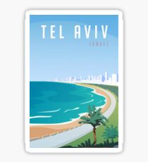 Vintage Tel Aviv Israel Travel Sticker