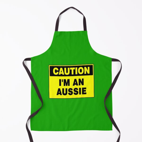 Item preview, Caution I'm An Aussie, Black and Yellow Sign, with Bold Lettering designed and sold by AASparksDesigns.