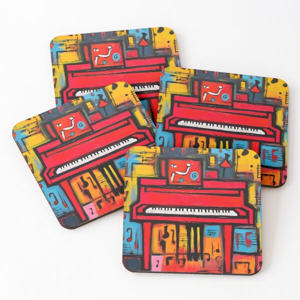 Item preview, Piano Urban Symphony - Abstract Melodies of AI Inspired Street Art and Pop Art designed and sold by OlfactoART Studio.