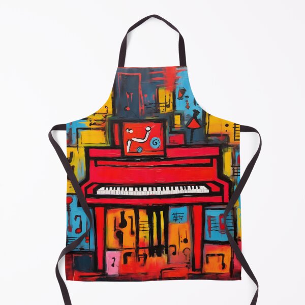 Item preview, Piano Urban Symphony - Abstract Melodies of AI Inspired Street Art and Pop Art designed and sold by OlfactoART Studio.