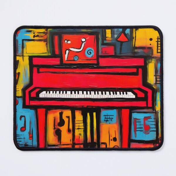 Item preview, Piano Urban Symphony - Abstract Melodies of AI Inspired Street Art and Pop Art designed and sold by OlfactoART Studio.