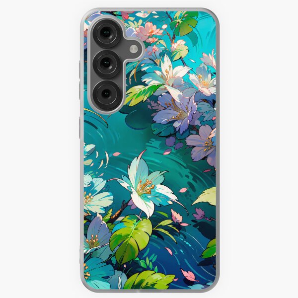 Flowers Nature Water Abstract Landscape Anime Digital Art Samsung Galaxy Soft Case