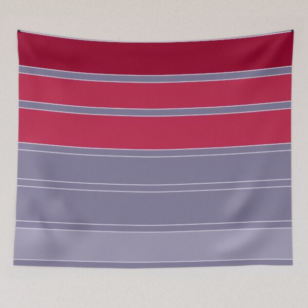 Item preview, Striped red and gray simple pattern designed and sold by fuzzyfox.
