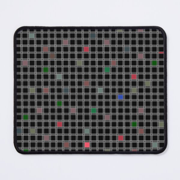 Item preview, Geometric pattern on a black background checkered designed and sold by fuzzyfox.