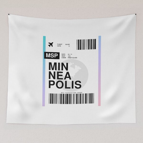 Item preview, Minneapolis Boarding Pass designed and sold by RabbitK.