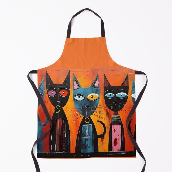 Item preview, Feline Kaleidoscope: Cat Art Brut Expression in Vibrant Hues Generative AI designed and sold by OlfactoART Studio.