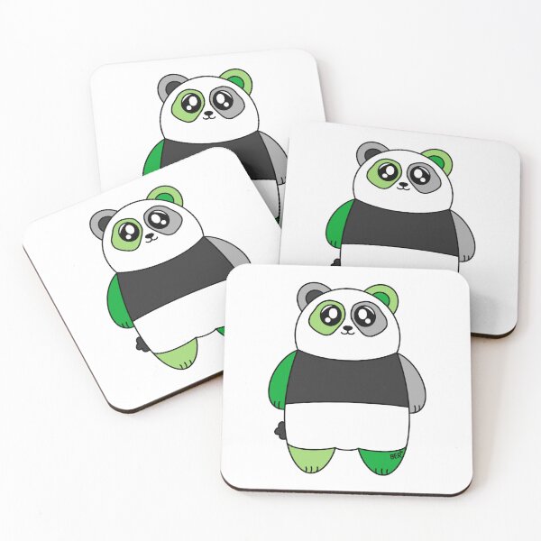 Item preview, Aromantic LGBTQ+ Pride Panda Bear designed and sold by SentABear.