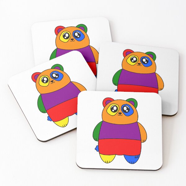 Item preview, LGBTQ+ Rainbow Pride Panda Bear designed and sold by SentABear.