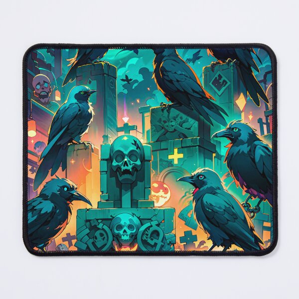 Item preview, Cemetery Graveyard Zombie Crow Darkness Digital Art Moon designed and sold by YabaiArts.