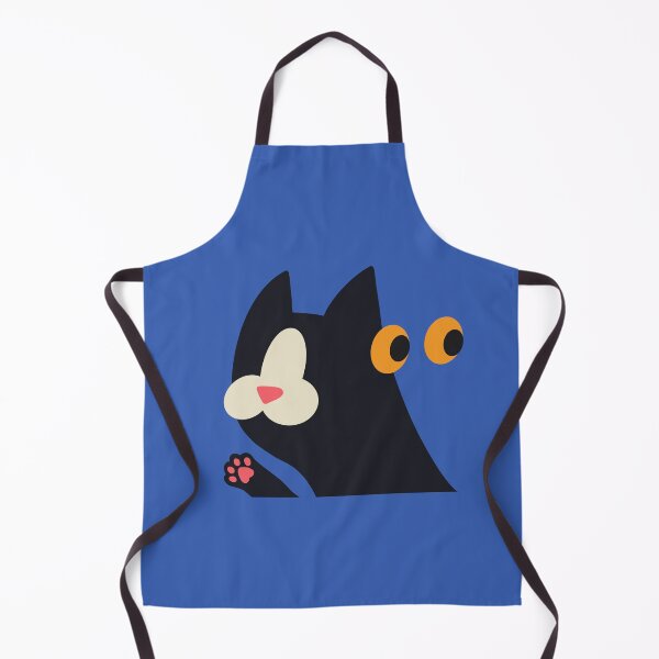 Item preview, I Don't Care - Eyes Pop Out Black Cat designed and sold by sleepycharis.
