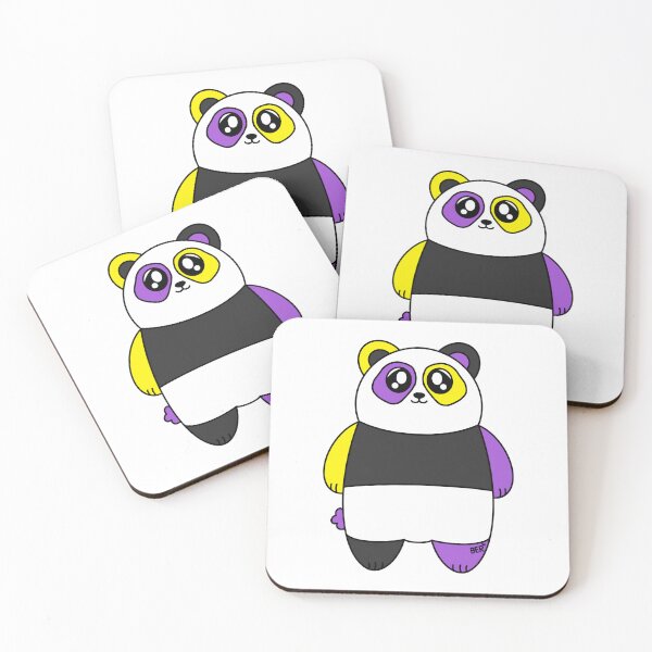 Item preview, Nonbinary LGBTQ+ Pride Panda Bear designed and sold by SentABear.