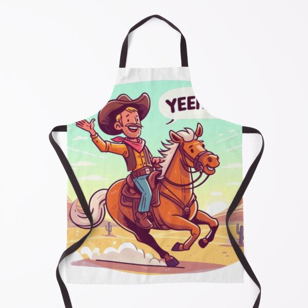 Item preview, Cowboy Riding a Horse Saying Yeehaw designed and sold by Zestpond.