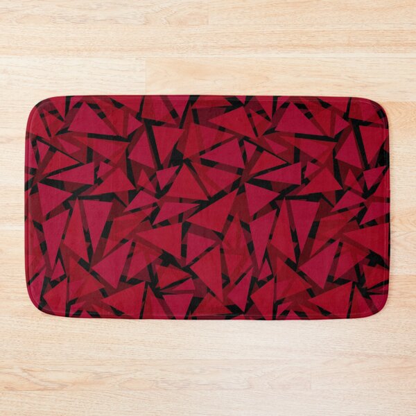 Item preview, Red geometric modern polygonal pattern designed and sold by fuzzyfox.