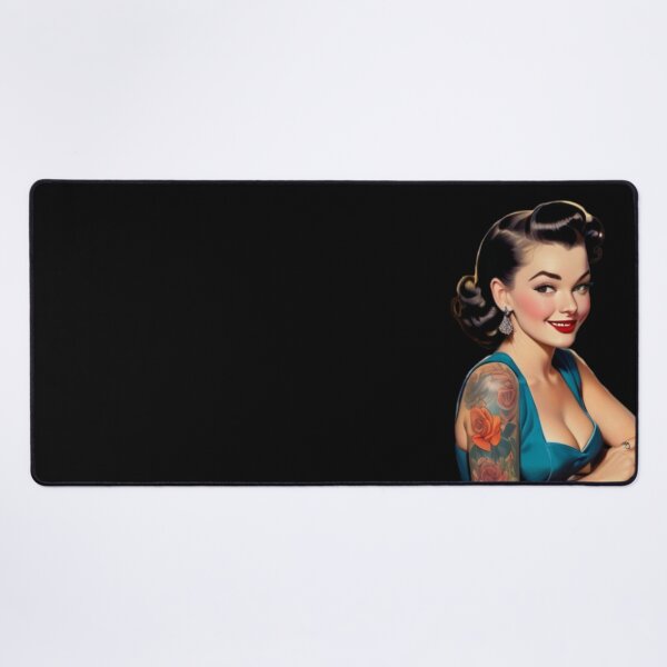Item preview, Retro Girl w/ tattoos designed and sold by 3DogKnight.