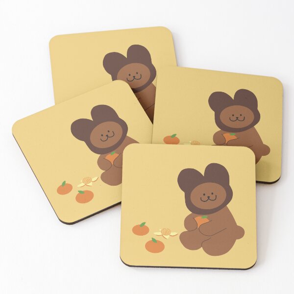 Item preview, Brown Bear Peeling Orange designed and sold by sleepycharis.
