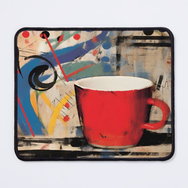 Item preview, Cubist Java Fusion: Abstract Graffiti on Coffee Cup in Bold Strokes designed and sold by OlfactoART Studio.