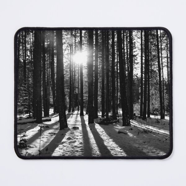Item preview, Black and White Winter Forest California Landscape Photography designed and sold by ehlphotography.