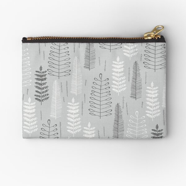 Ferns on a Rainy Day Zipper Pouch
