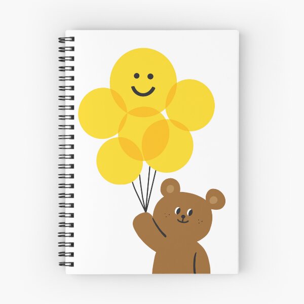 Item preview, Brown Bear with Yellow Balloon designed and sold by sleepycharis.