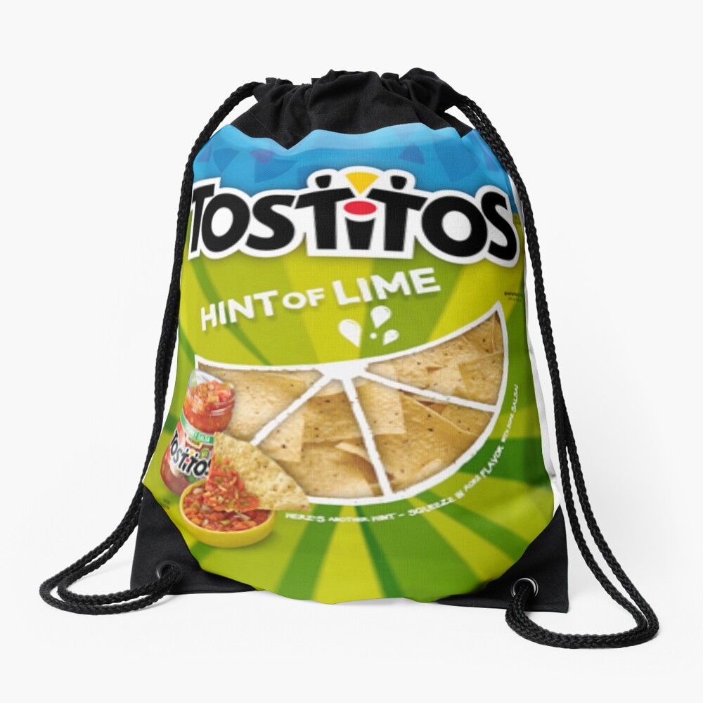 Hint of Lime Drawstring Bag
