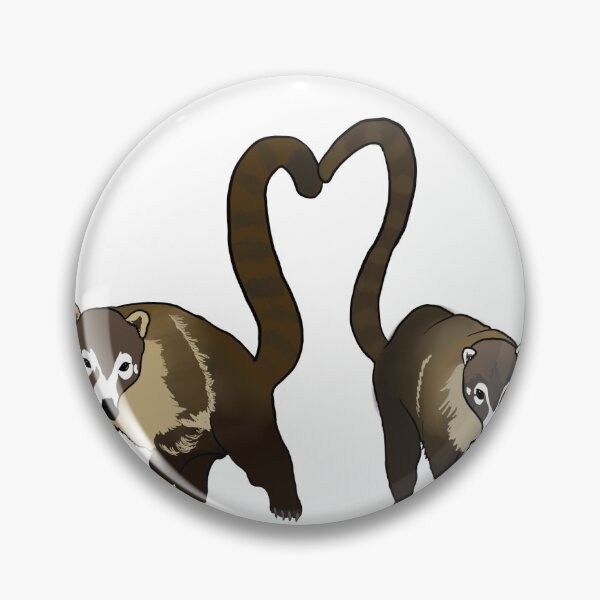 Item preview, White Nosed Coati heart  designed and sold by jmsmall1.