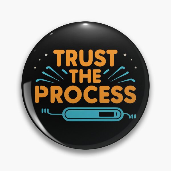 Item preview, Orange and Blue, "Trust the Process" designed and sold by nicestr.