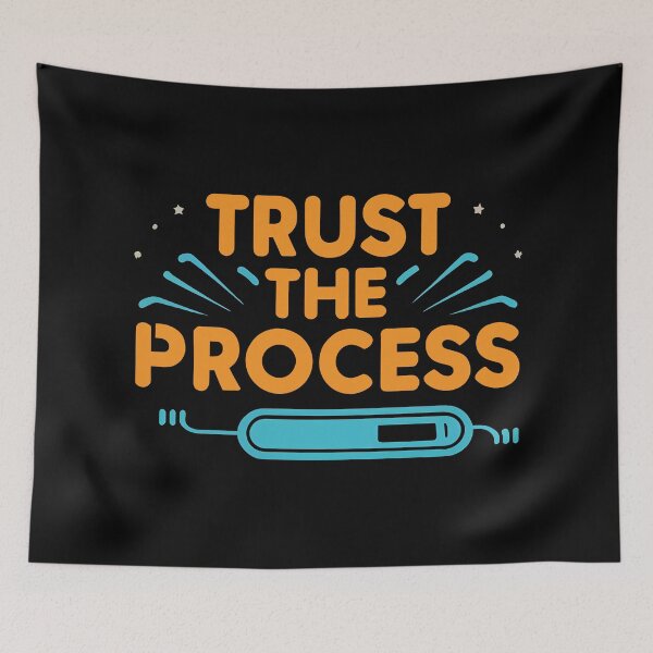 Item preview, Orange and Blue, "Trust the Process" designed and sold by nicestr.