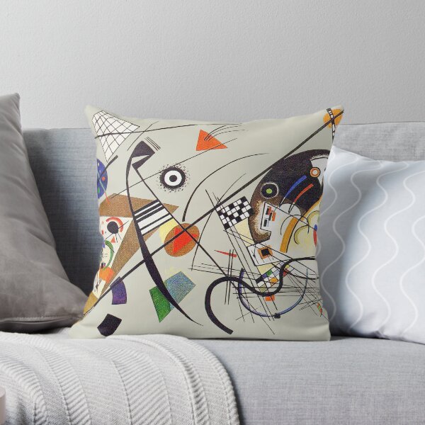 HD "Transverse Line" (1923) de Wassily Kandinsky Coussin
