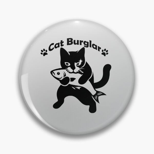 Item preview, Cat meme - Cat Burglar -  Don't leave your fish with a cat. designed and sold by mamacub.
