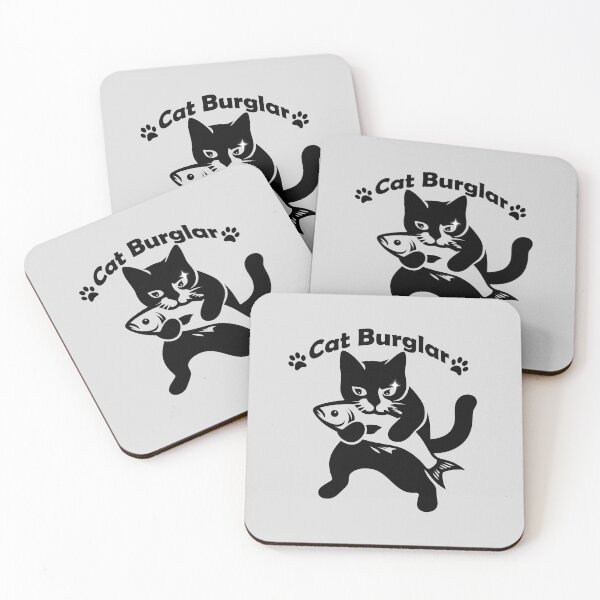 Item preview, Cat meme - Cat Burglar -  Don't leave your fish with a cat. designed and sold by mamacub.