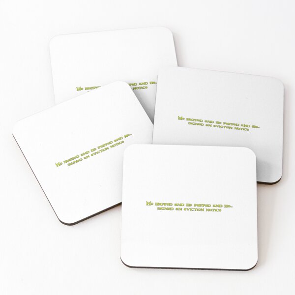 Item preview, He huffed and he puffed and he signed an eviction notice designed and sold by Dlash.
