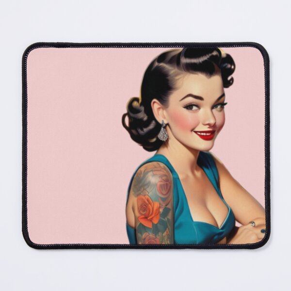 Item preview, Retro Girl w/ tattoos designed and sold by 3DogKnight.