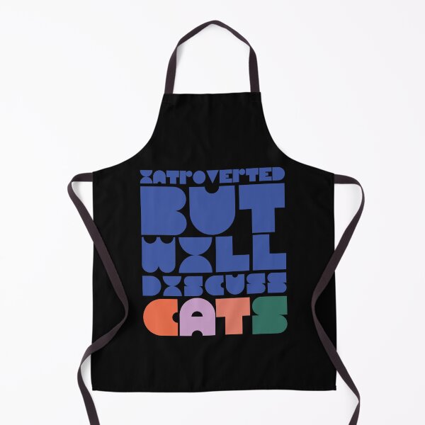 Item preview, Introverted But Will Discuss Cats Print designed and sold by These-Things.