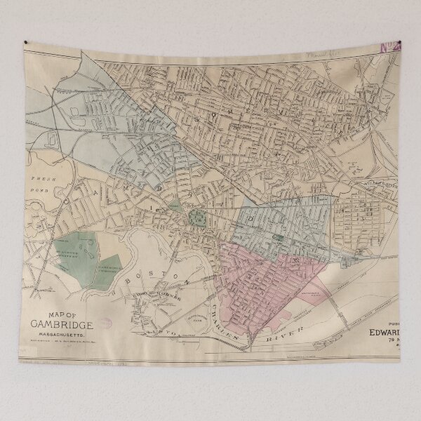 Item preview, Vintage Map of Cambridge Massachusetts (1891) designed and sold by BravuraMedia.