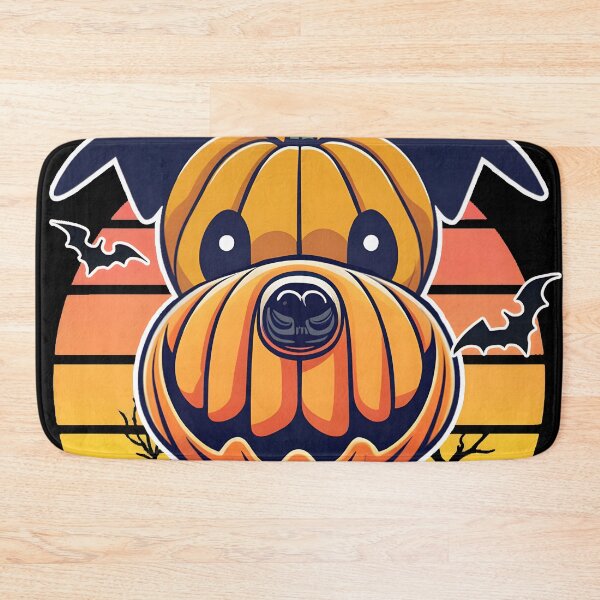 Item preview, Pumpkin dog Halloween designed and sold by ratchawoot.