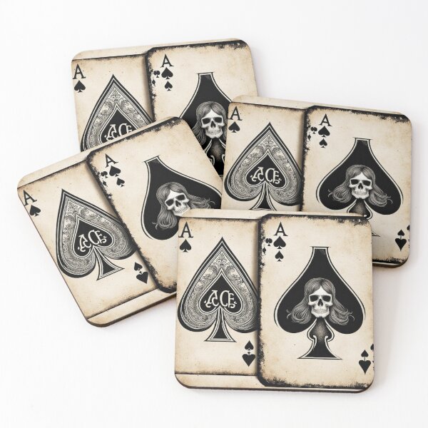Item preview, Pocket aces Poker Halloween skull  designed and sold by JackFreestone.