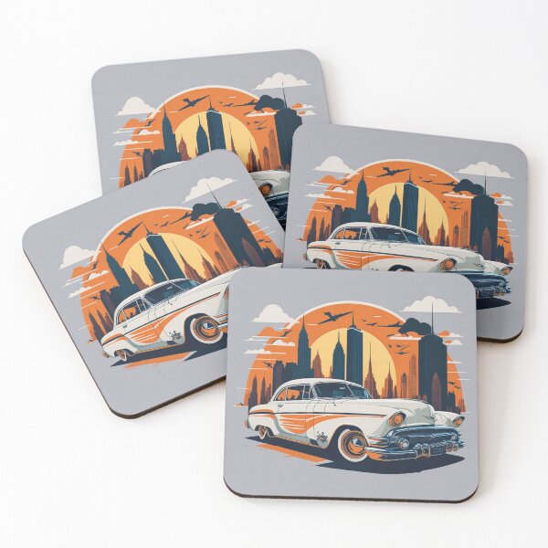 Item preview, 002 Classic Car in New York Street designed and sold by Alexis Art Collection.