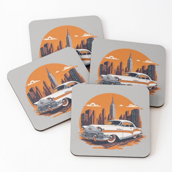 Item preview, 004 Classic Car in New York Street designed and sold by Alexis Art Collection.