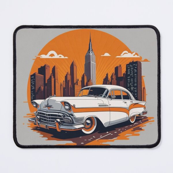 Item preview, 004 Classic Car in New York Street designed and sold by Alexis Art Collection.