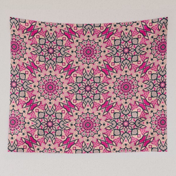 Item preview, Carpet Mandala - 07 - NeoNeon Pastel designed and sold by JoanNinjaHen.