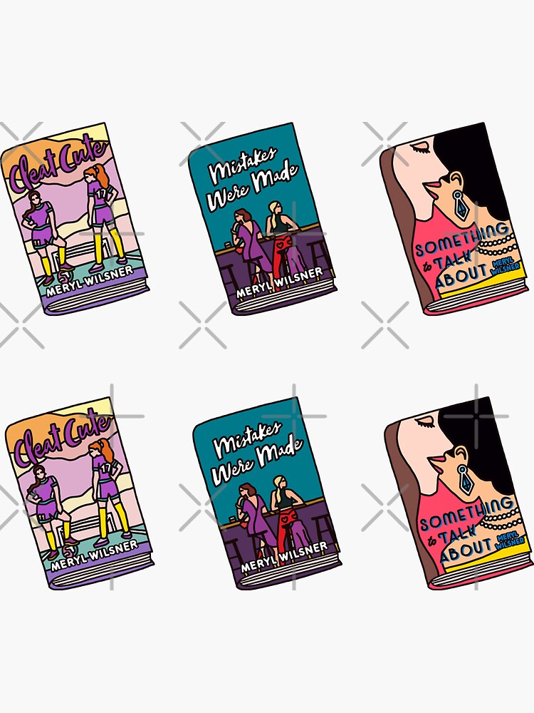 Meryl Wilsner books Sticker for Sale by lalashellsArt