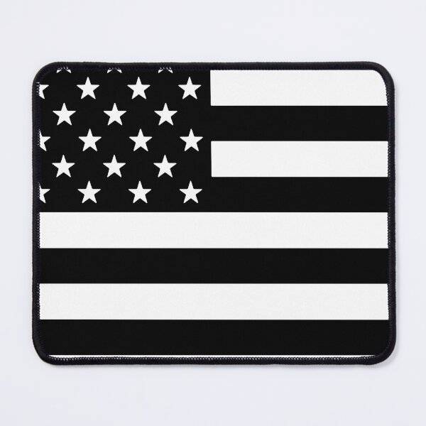 Item preview, USA Flag Black and White designed and sold by Grypis.
