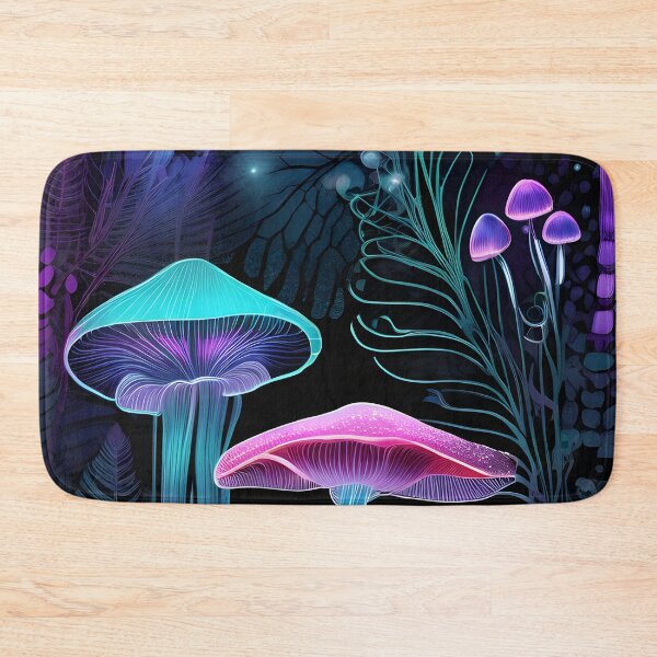 Item preview, Iridescent,  mushroom forest pattern  designed and sold by Awesome Things.