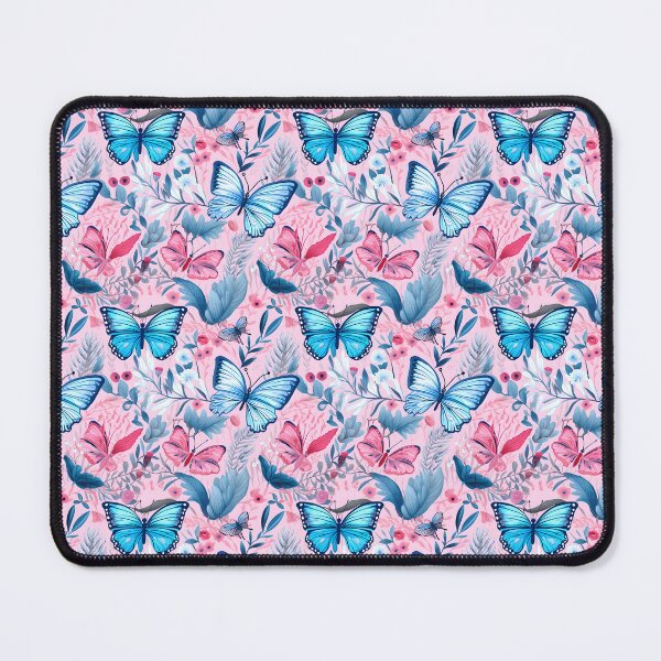 Item preview, Blue & Pink Butterfly Bohemian Pattern  #1 designed and sold by ARTficiallyAnon.