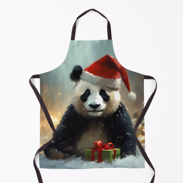 Item preview, Cute Panda in Christmas Hat designed and sold by cr6zym1nd.